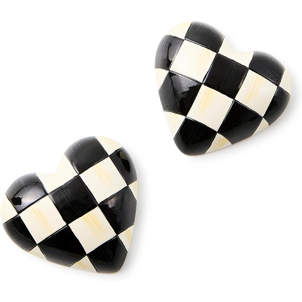 NEW Mackenzie-Childs Heart Magnets, Set of 2
